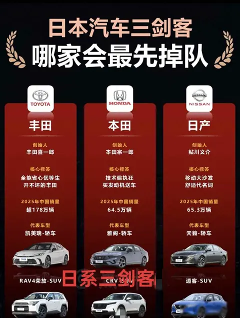 丰田还在卖混动车，本田日产快撑不住了，新能源时代谁在悄悄换牌